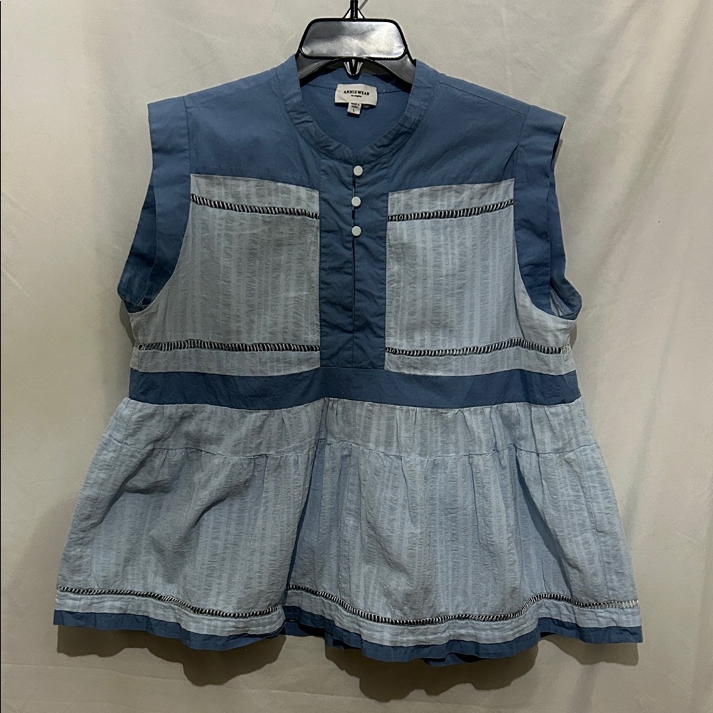 Annie Blue Sleeveless Top